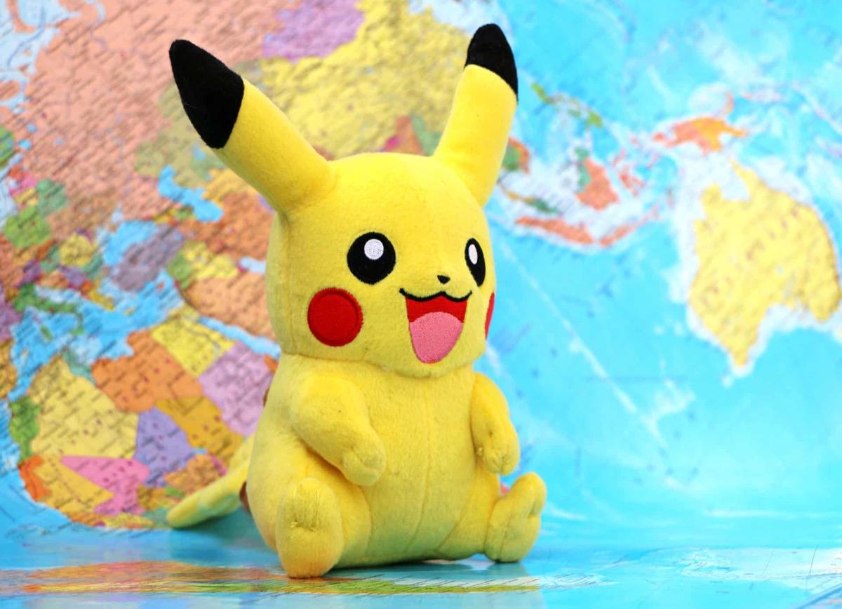Pikachu Spielzeug Weltkarte